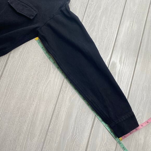 Lovers + Friends Women's Black Denim Coverall Romper Size XS X-Small - Picture 7 of 13